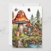 Kleine schimmels paddenstoelen grillige Herfst bab Kaart (Achterkant)