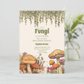 Kleine schimmels zijn op weg naar paddenstoel Baby Kaart (Staand voorkant)