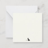 Kleine Schnauzer Note Kaart Notitiekaartje (Achterkant)