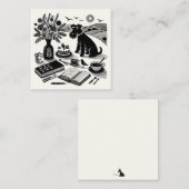 Kleine Schnauzer Note Kaart Notitiekaartje (Voorkant / Achterkant)