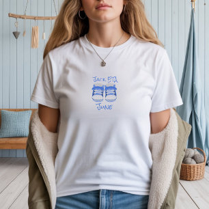 Kleine Schoenen Groot Nieuws Custom Zwangerschapss T-shirt