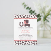 Kleine schoenspanner voor Cowgirl Kaart (Staand voorkant)