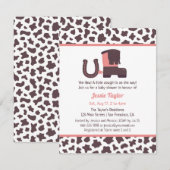 Kleine schoenspanner voor Cowgirl Kaart (Voorkant / Achterkant)