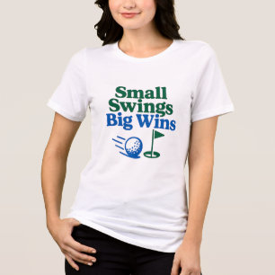 Kleine schommels, grote overwinningen motivatie Tri-Blend shirt