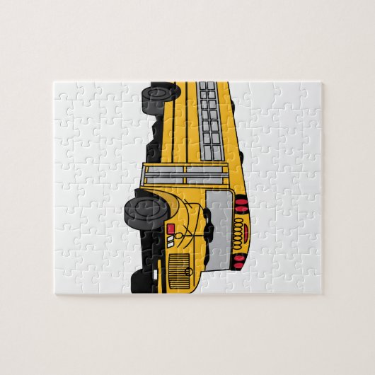 Kleine schoolbus legpuzzel (Horizontaal)