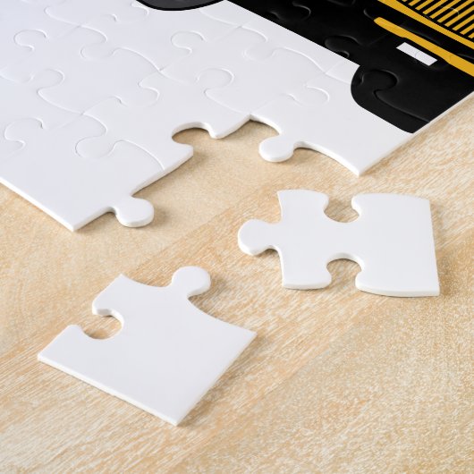 Kleine schoolbus legpuzzel (Zijkant)