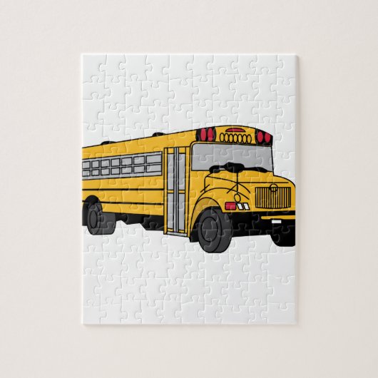 Kleine schoolbus legpuzzel (Verticaal)