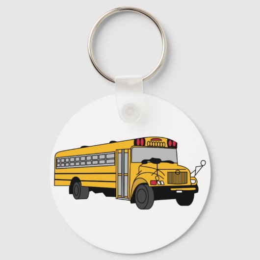 Kleine schoolbus sleutelhanger (Voorkant)