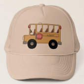 Kleine schoolbus trucker pet (Voorkant)