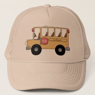 Kleine schoolbus trucker pet
