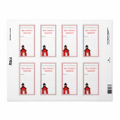 Kleine schoolhuis boekenplaat voor leraar etiket (Full Sheet)