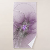 Kleine schoonheid moderne mauve grijze fractal kun