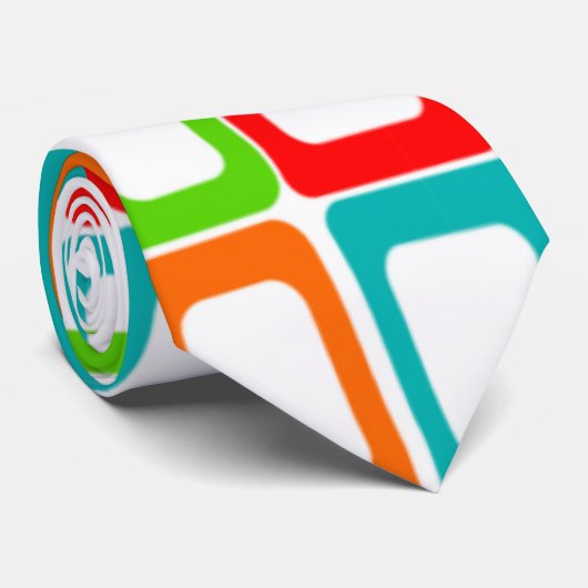 Kleine schuine rechthoeken stropdas (Opgerold)