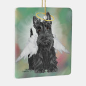 Kleine Scottie-engel Keramisch Ornament (Rechts)