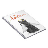 Kleine Scottie-engel Notitieboek (Rechterzijde)