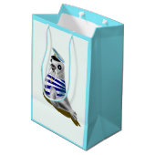 Kleine Seal Sailor Grappige Gift Bag Medium Cadeauzakje (Achterkant Gekanteld)
