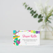 Kleine Senorita Fiesta Baby shower Luier Raffle Informatiekaartje (Staand voorkant)