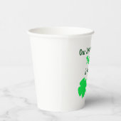 Kleine Shamrock 1st Birthday Paper Cups Papieren Bekers (Rechts)