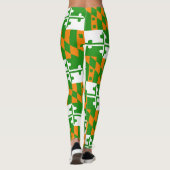 Kleine Shamrock Maryland Flag Leggings Yoga Pants (Achterkant)