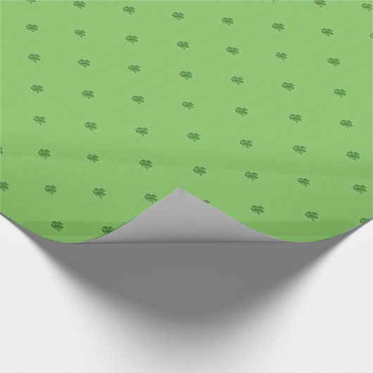 Kleine Shamrocks St. Patrick's Day Cadeaupapier (Hoek)