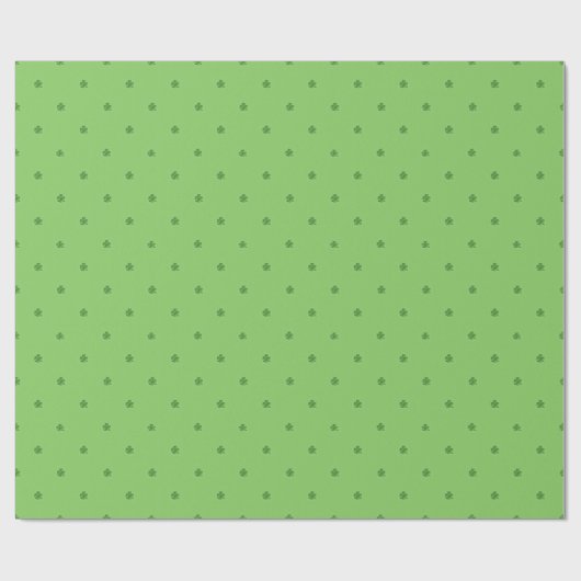 Kleine Shamrocks St. Patrick's Day Cadeaupapier (Vlak)