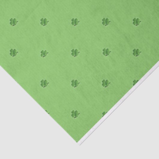Kleine Shamrocks St. Patrick's Day Print Tissuepapier (Detail)
