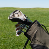 Kleine Shih Tzu Puppymand Bloemen Golfheadcover (Insitu)