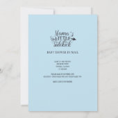 Kleine Sidetrap Baby Bump Blue Boy Shoby Mail Kaart (Achterkant)