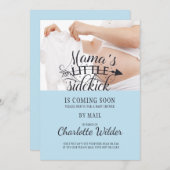 Kleine Sidetrap Baby Bump Blue Boy Shoby Mail Kaart (Voorkant / Achterkant)