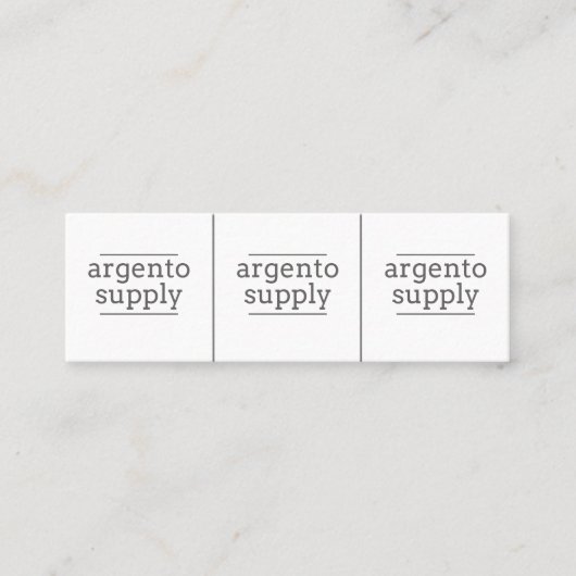 Kleine sieraden Labels-aanpassen met uw Logo Mini Visitekaartje (Voorkant)