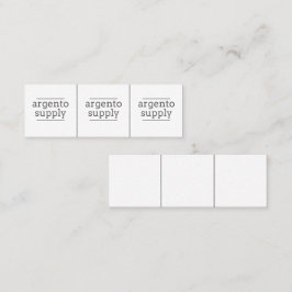 Kleine sieraden Labels-aanpassen met uw Logo Mini Visitekaartje