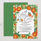 Kleine Sinaasappel kousenvrucht Baby shower Kaart (Voorkant / Achterkant)