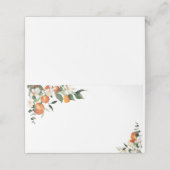 Kleine sinaasappels plaatskaartje (Buitenkant ongevouwen)