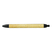 Kleine Sjabloon Gold Glitter Modern Elegant Black Zwarte Inkt Pen (Voorkant)