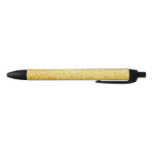 Kleine Sjabloon Gold Glitter Modern Elegant Black Zwarte Inkt Pen (Bodem)
