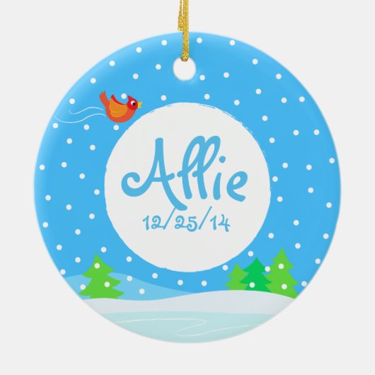 kleine skater round keepomwille ornamy keramisch ornament (Achterkant)