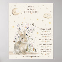 Kleine slaap affirmations poster