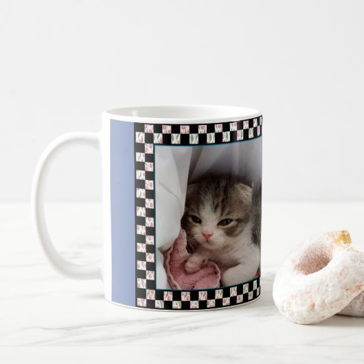 Kleine Slaapkop Kitten Koffiemok (Met donut)