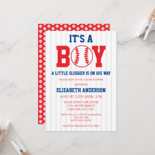 Kleine Slager Honkbal Jongen Baby Shower Kaart