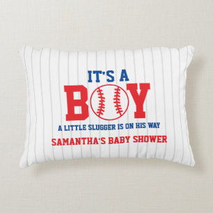 Kleine Slagman Honkbal Jongen Baby Shower Accent Kussen