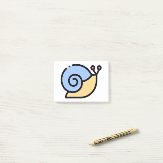 Kleine slak post-it® notes (Op bureau)