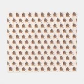 Kleine Slakken Fleece Deken -  (Voorkant (Horizontaal))