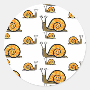 Kleine slakken ronde sticker