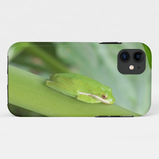 kleine slapgroene boomkikker Case-Mate iPhone case (Achterkant (horizontaal))