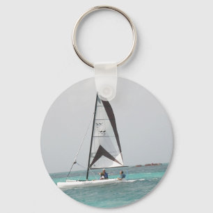 Kleine Sleutelhanger van Catamaran Sailboat