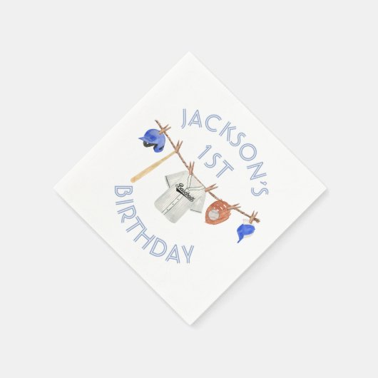 Kleine sloeber baseball Clothesline Servet (Hoek)