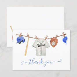 Kleine sloeber honkbal waslijn dank u nota