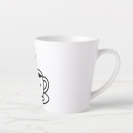 Kleine slokjes, grote glimlachen latte mok