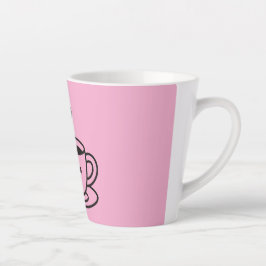 Kleine slokjes, grote glimlachen latte mok