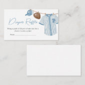 Kleine sloppenstaartroep Baby shower Informatiekaartje (Voorkant / Achterkant)